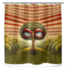 Liberty Collages Shower Curtain - Beyond T-shirts