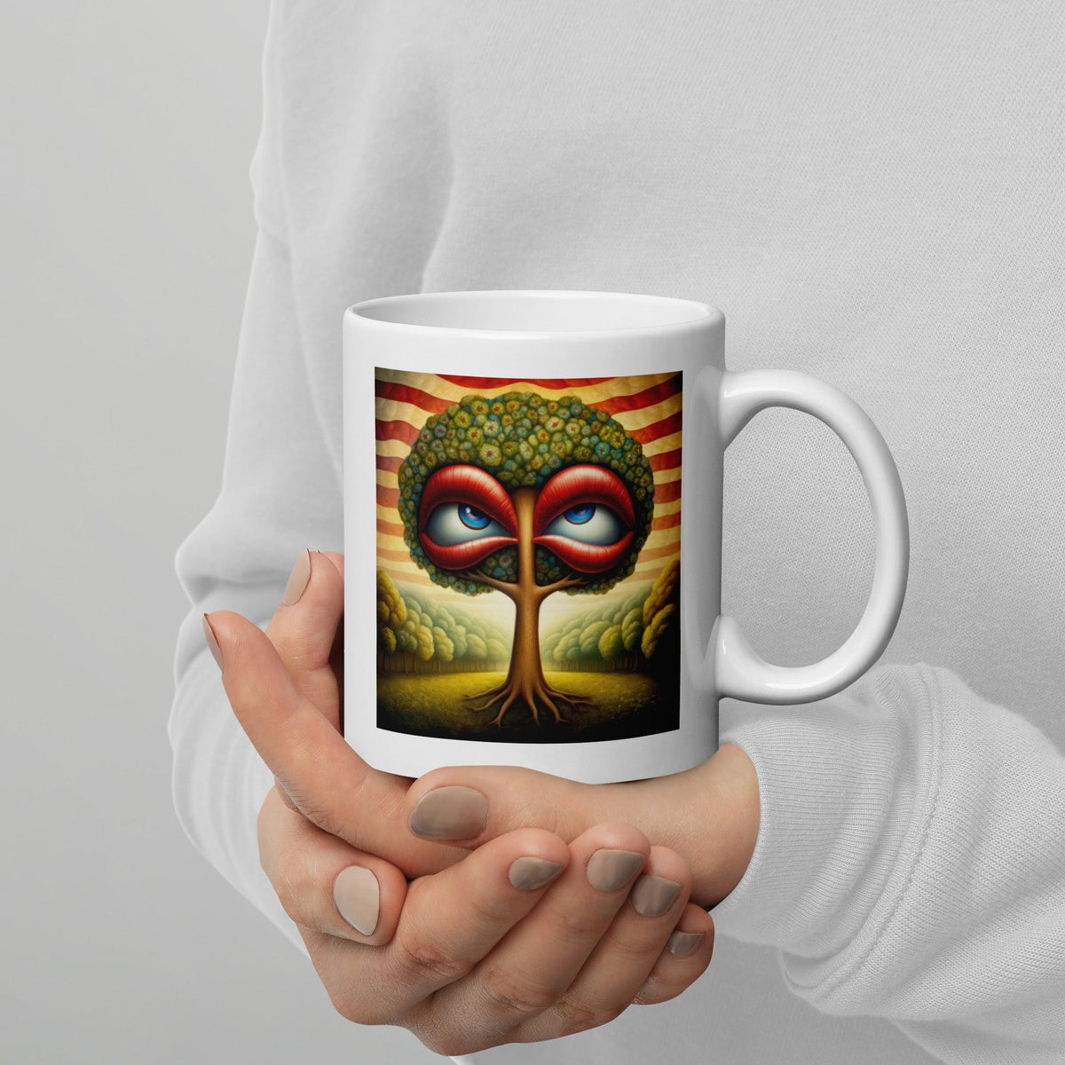 Liberty Collages White Glossy Mug - Beyond T-shirts