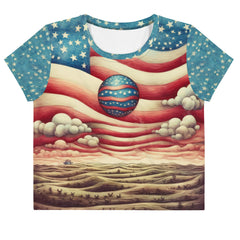 Liberty Creations All-Over Print Crop Tee - Beyond T-shirts