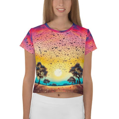 Liberty Impressions All-Over Print Crop Tee - Beyond T-shirts