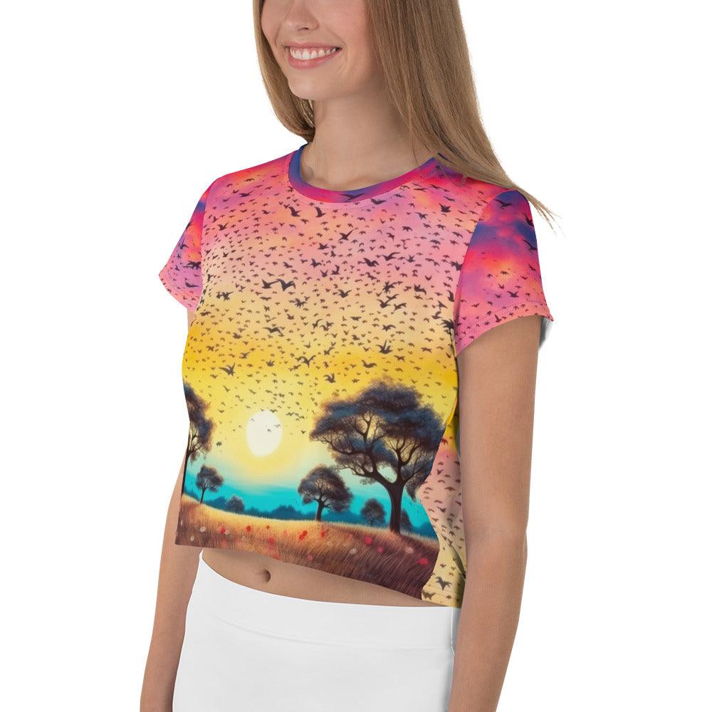 Liberty Impressions All-Over Print Crop Tee - Beyond T-shirts