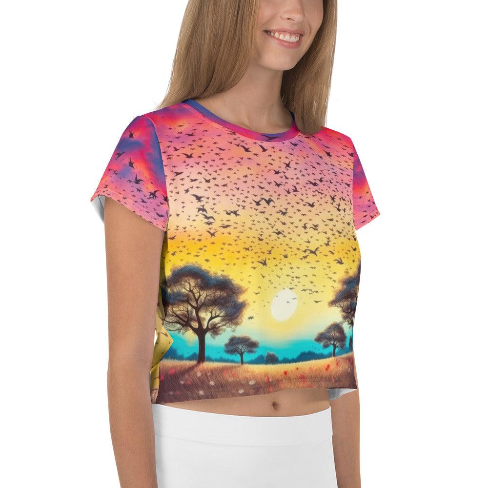 Liberty Impressions All-Over Print Crop Tee - Beyond T-shirts