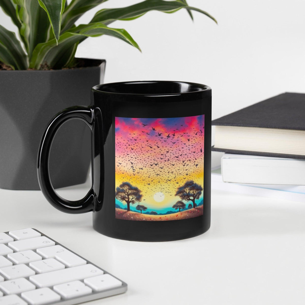 Liberty Impressions Black Glossy Mug - Beyond T-shirts