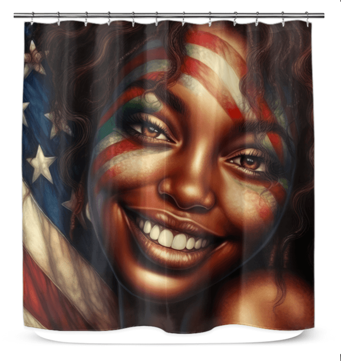 Liberty's Legacy Shower Curtain - Beyond T-shirts