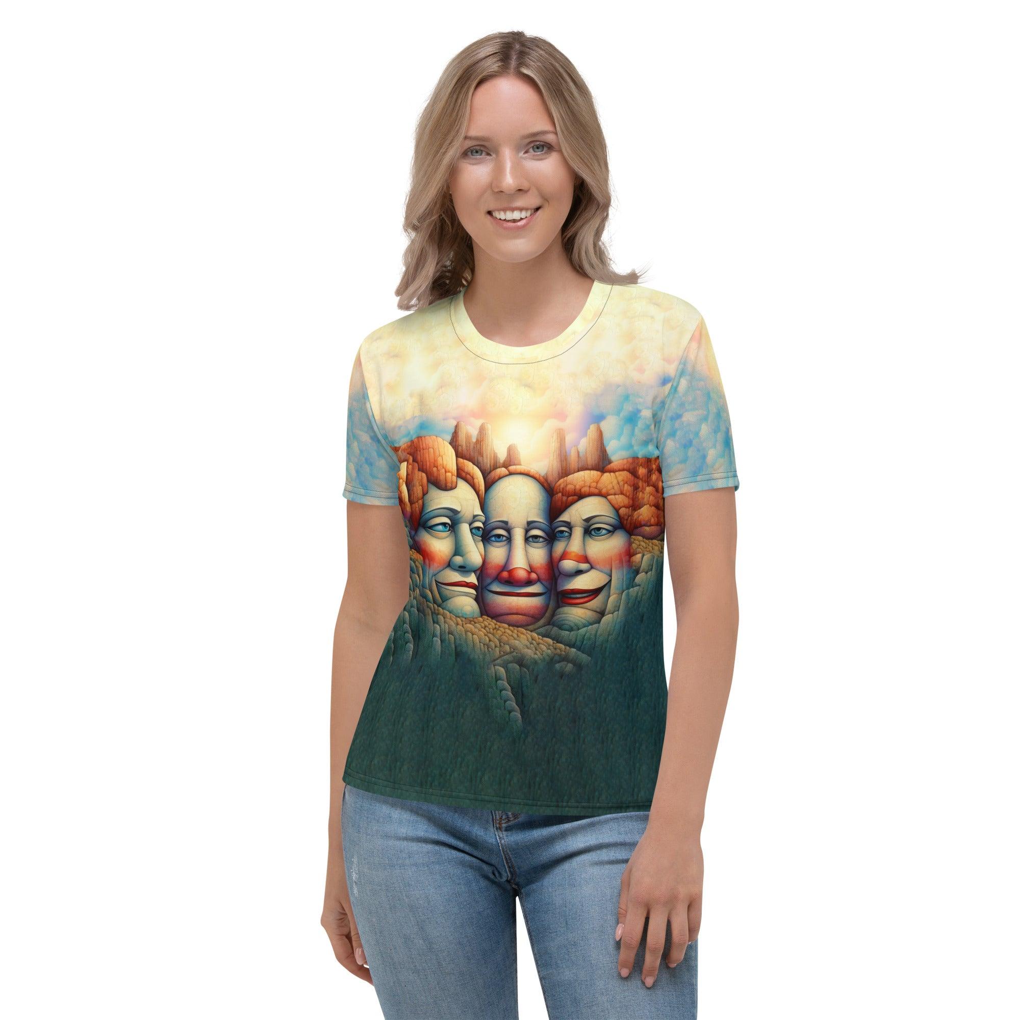 Liberty Tapestries design on Women's T-shirt front view