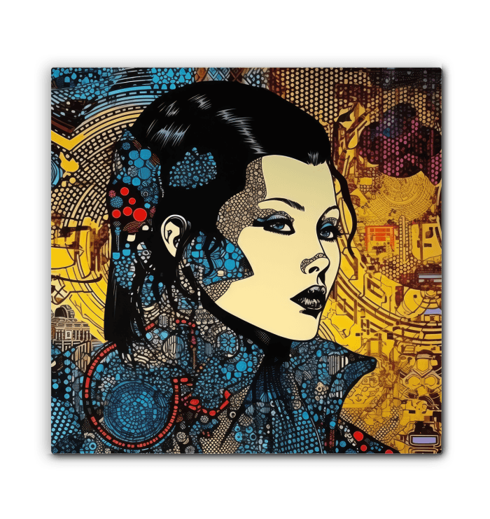 Vibrant Line Legend Wrapped Canvas for a splash of color.