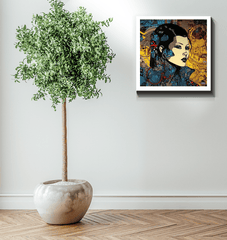 Bold Line Legend canvas artwork enhancing home ambiance.