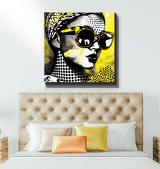 Line Lengths Wrapped Canvas - Beyond T-shirts