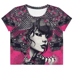 Line Levity All-Over Print Crop Tee - Beyond T-shirts