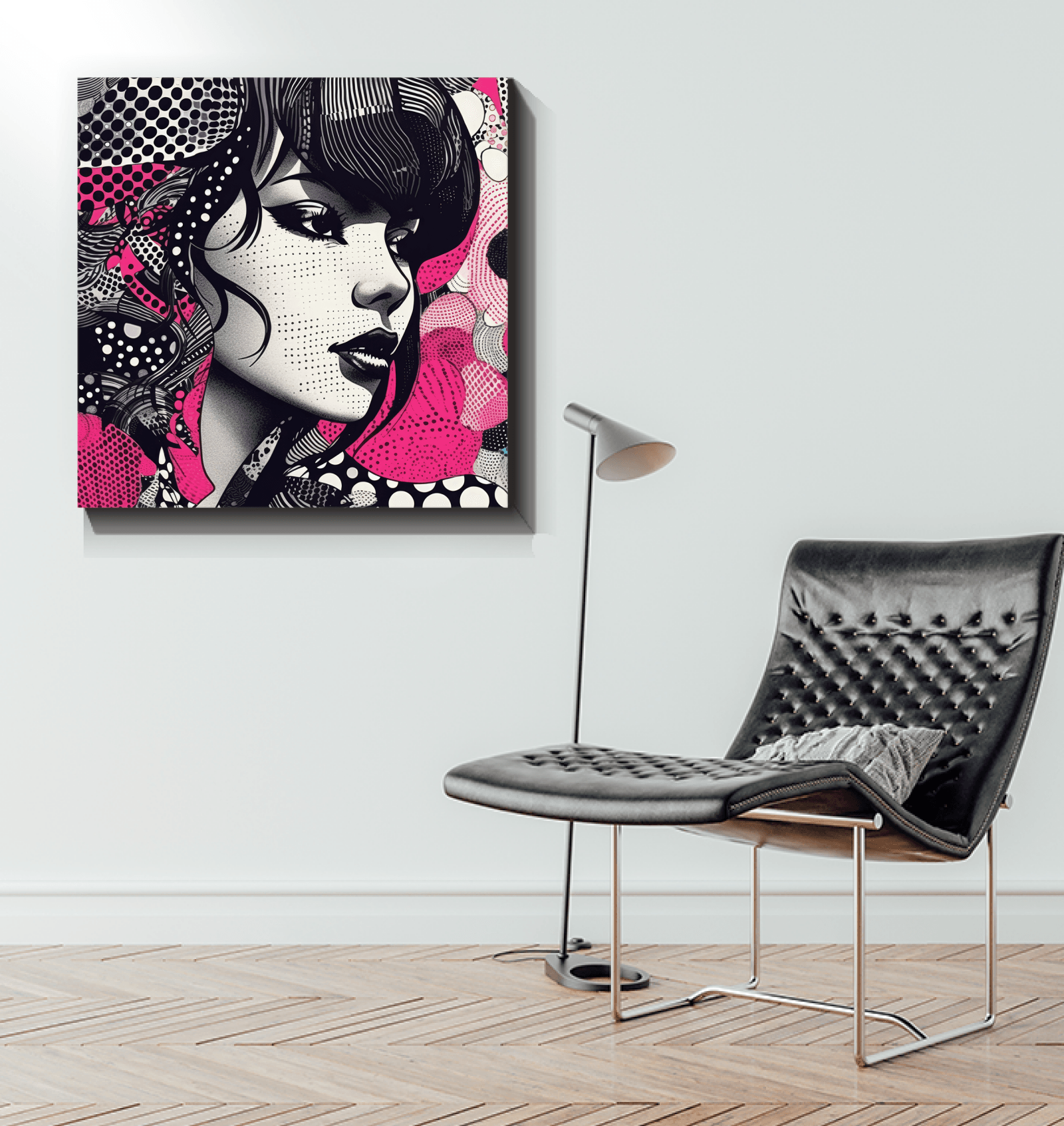 Line Levity wrapped canvas for modern interiors.