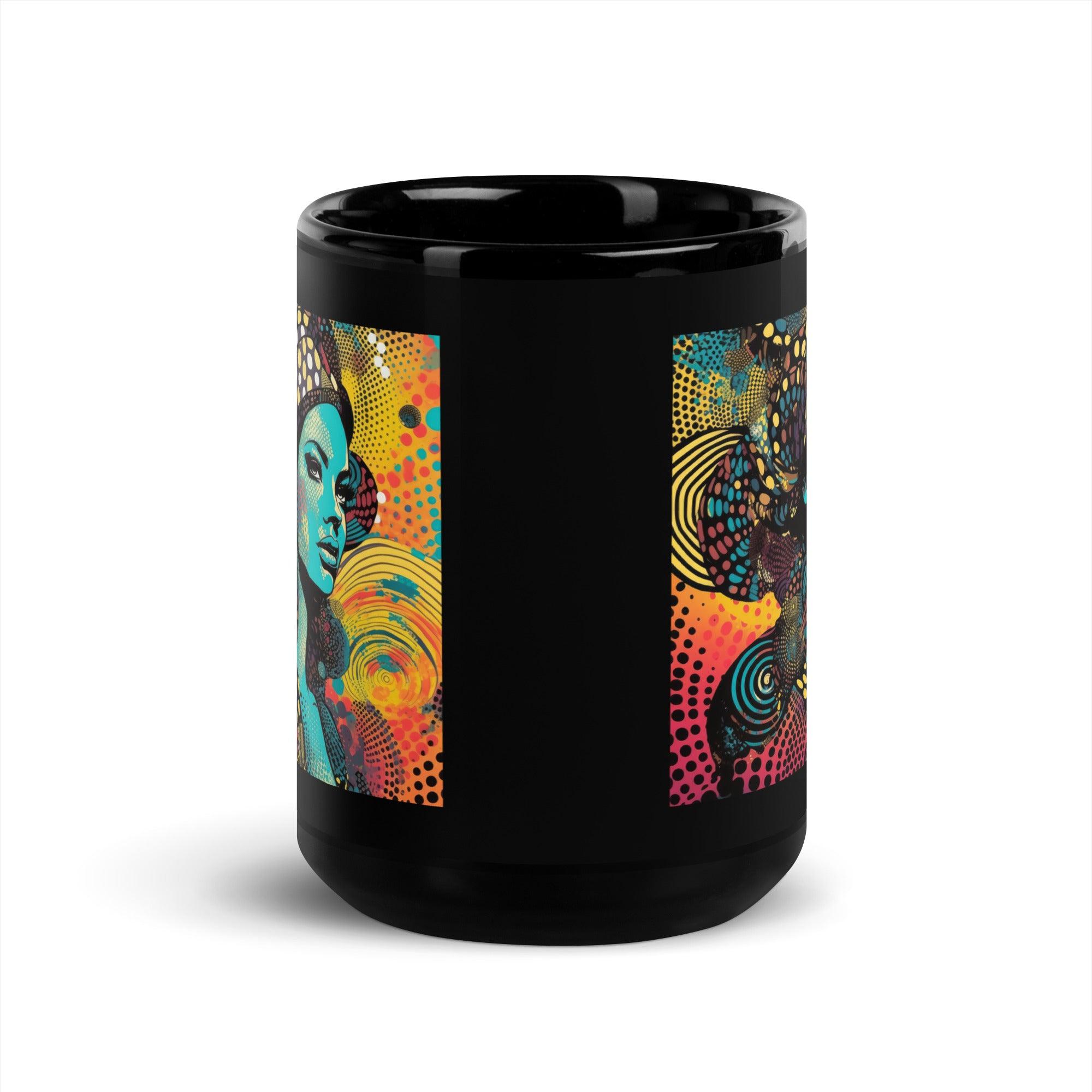 Line Life Black Glossy Mug packaging and unboxing.