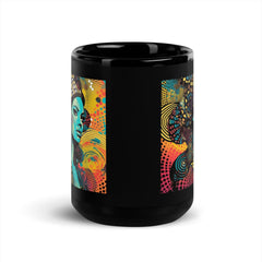 Line Life Black Glossy Mug packaging and unboxing.