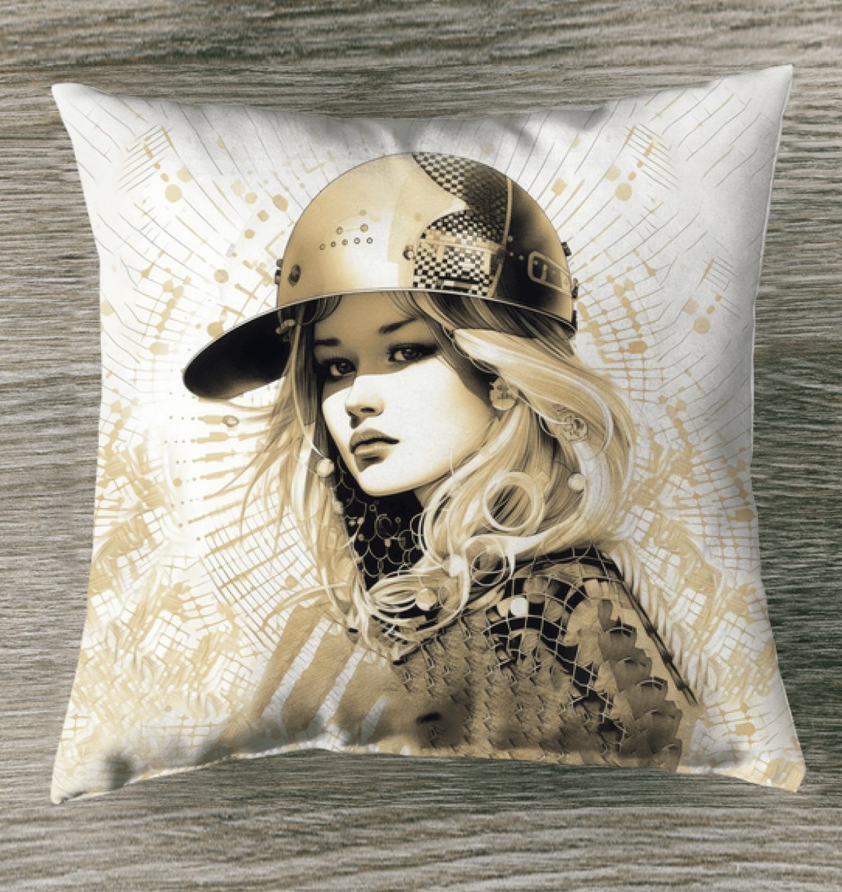 Interior Design Accent - Line Life II Pillow