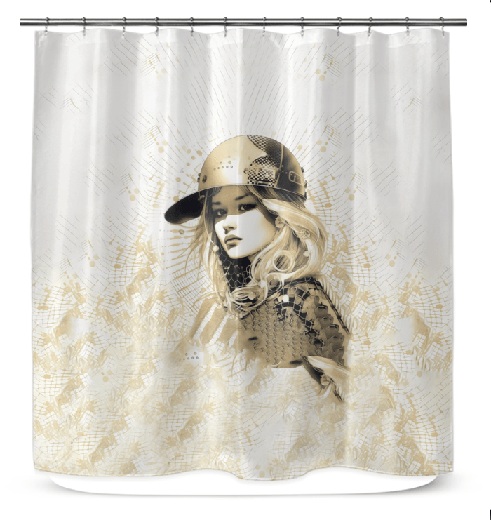 Line Life II Shower Curtain - Beyond T-shirts