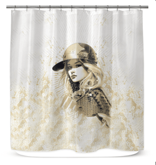 Line Life II Shower Curtain - Beyond T-shirts