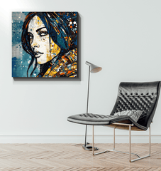 Gallery view of Line Life III Wrapped Canvas.