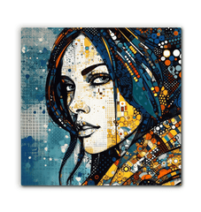 Line Life III Canvas showcasing intricate lines.