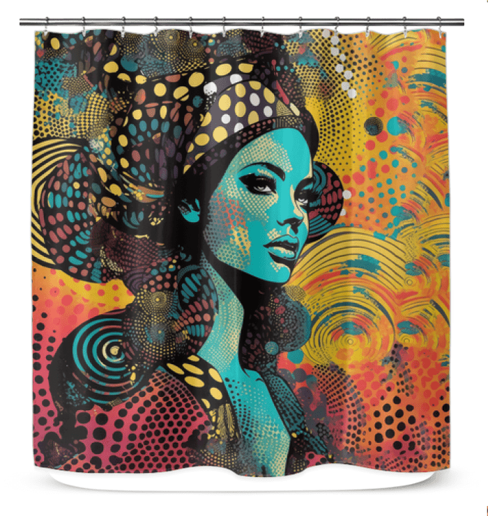 Modern Line Life Shower Curtain - Home Decor.