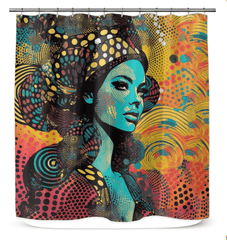 Modern Line Life Shower Curtain - Home Decor.