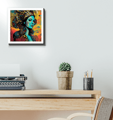 Elegantly framed Line Life Wrapped Canvas art.