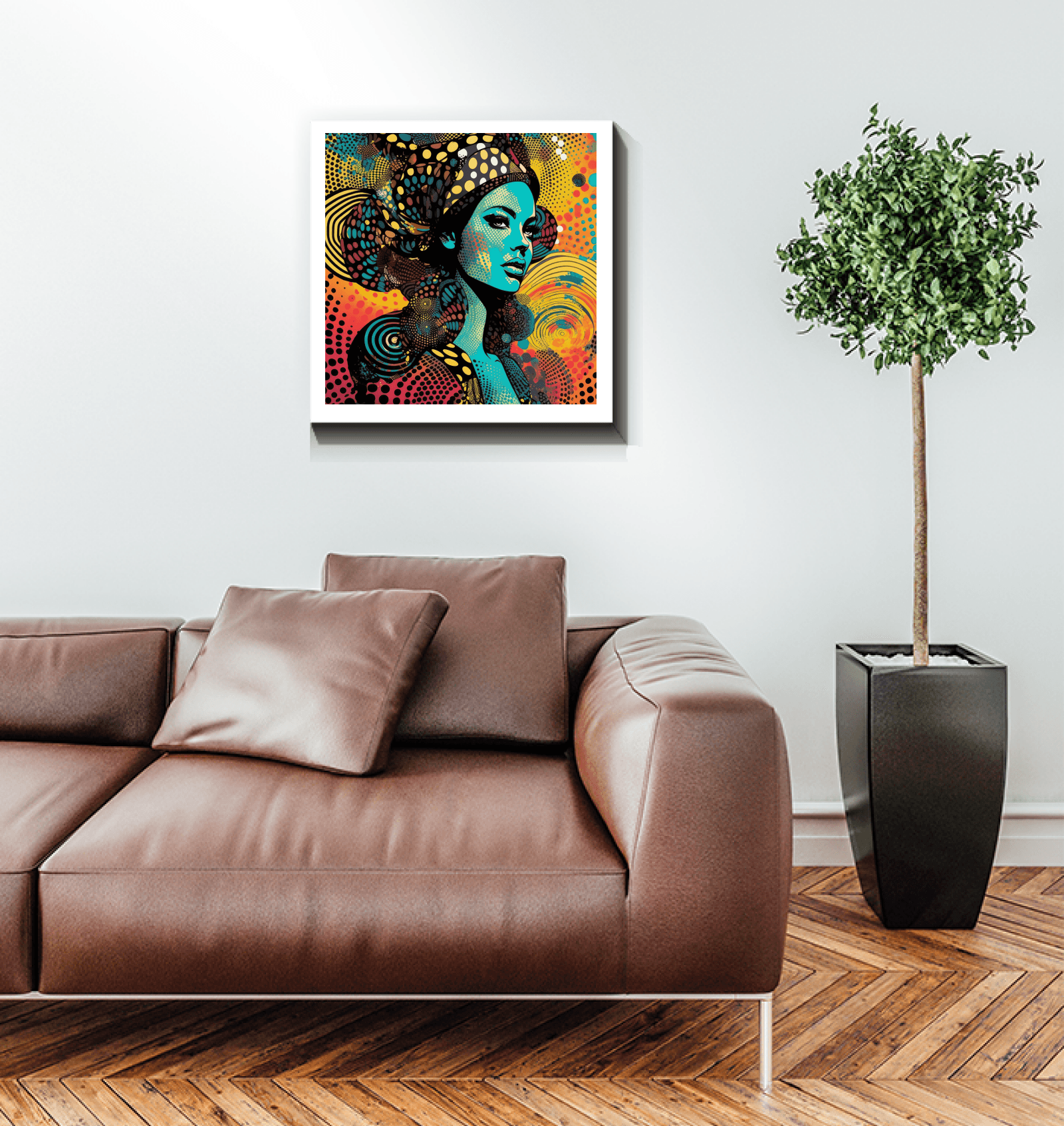 Line Life Wrapped Canvas as a home decor centerpiece.