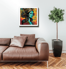 Line Life Wrapped Canvas as a home decor centerpiece.