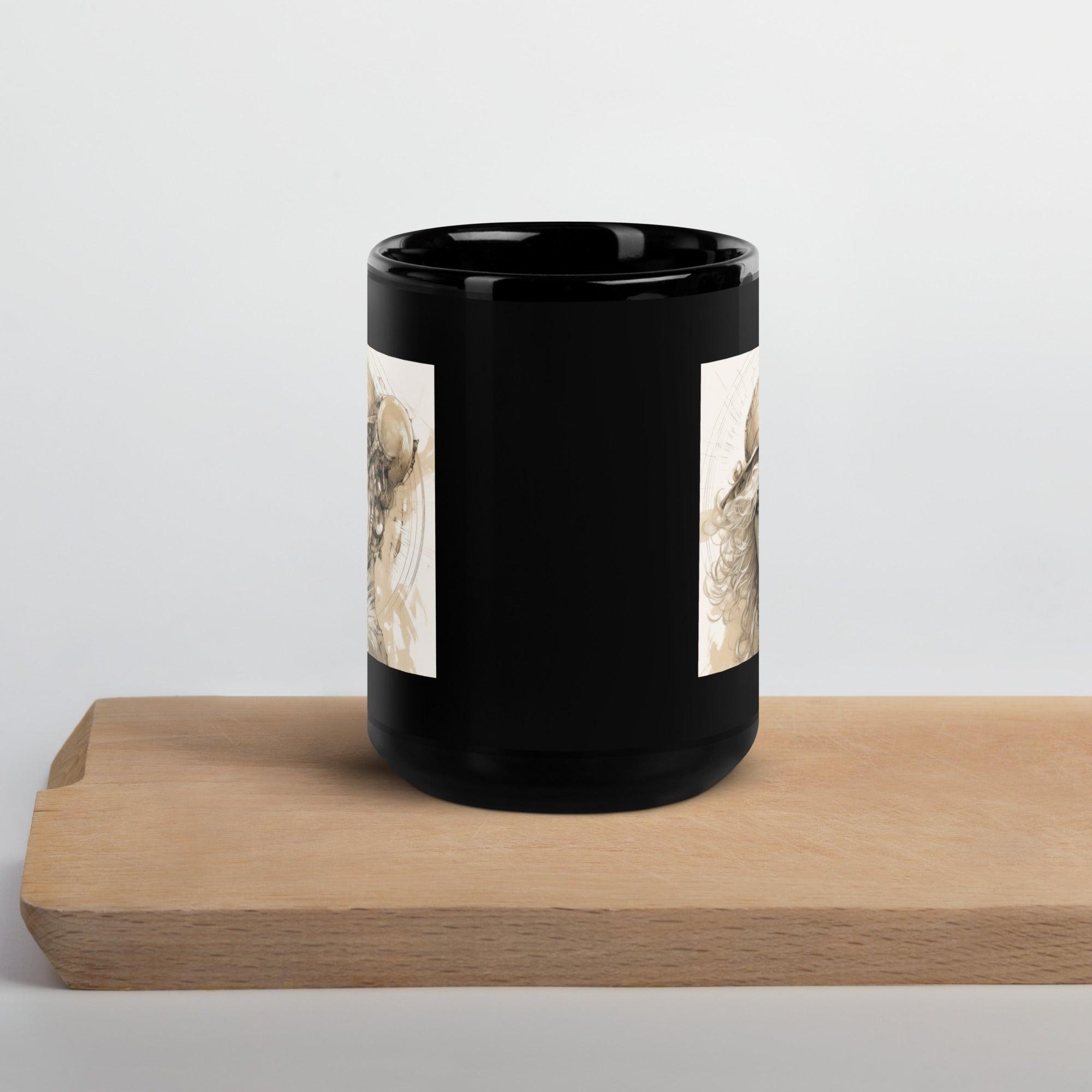 Elegant Black Mug for Coffee and Tea Lovers