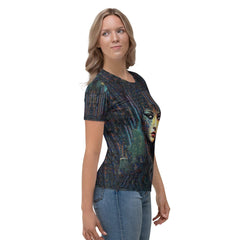 Art-inspired women's T-shirt in soft fabric - Illustrative Inspirations.