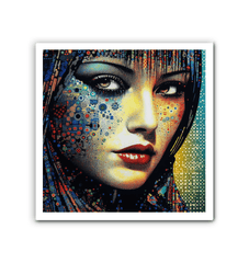 Modern Line Love Art on Wrapped Canvas - Wall Decor.