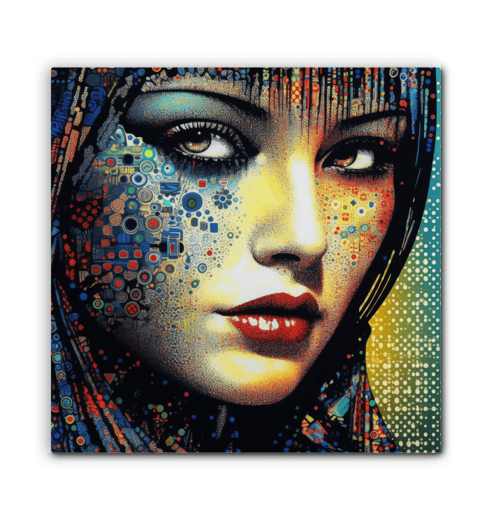 Line Love Wrapped Canvas - Artistic Home Office Decor.