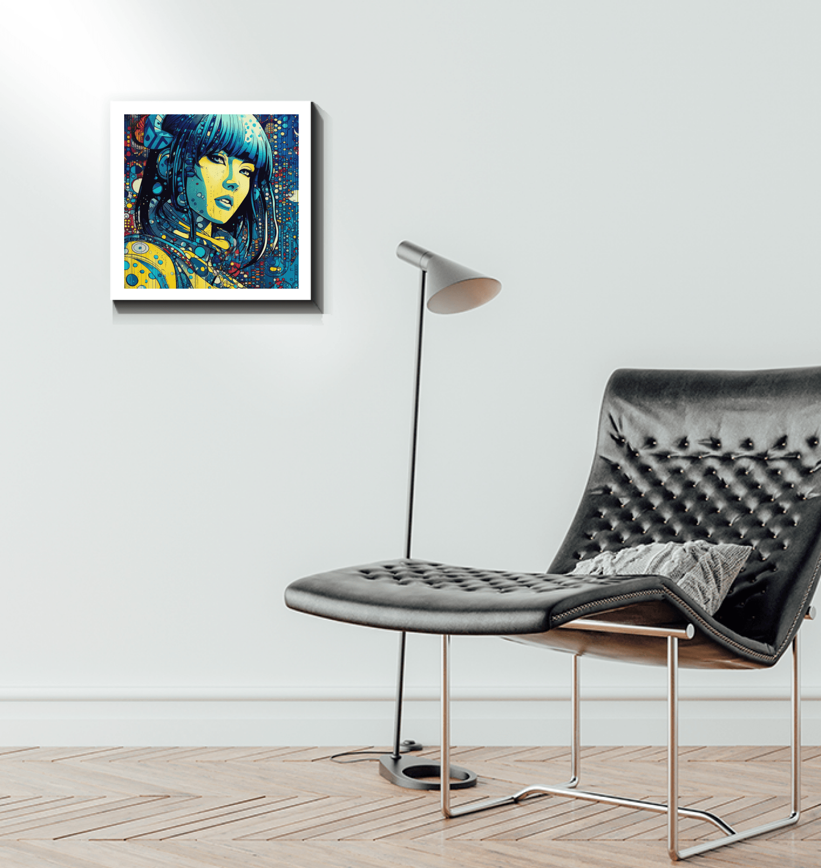 Contemporary Line Luminance canvas wall art.