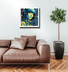 Line Luminance canvas art for modern interior design.