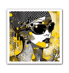 Elegant abstract line art on canvas for contemporary home decor