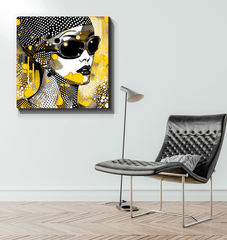 Line luminosity canvas perfect for office or living room decor