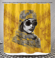 Durable and chic Luxury Line shower curtain enhancing bathroom decor.