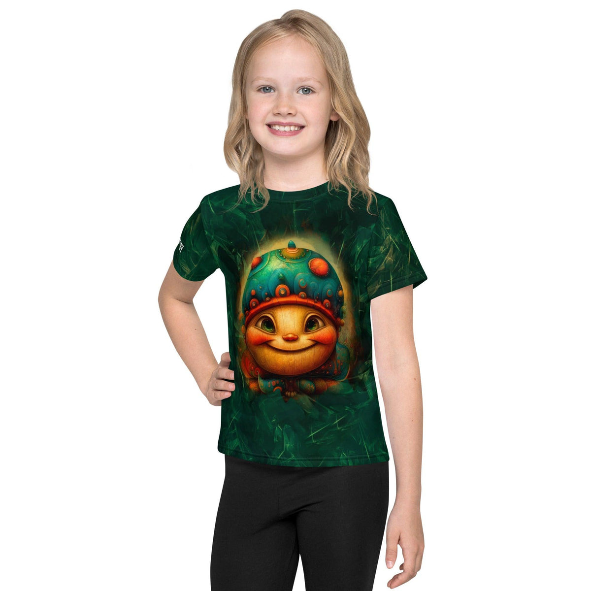 Child wearing Luscious Lollipop Fantasies Crew Neck T-shirt.