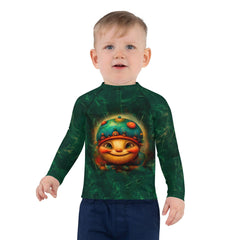 Protective and playful Lollipop Fantasies Rash Guard for children.