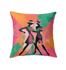 Elegant lyrical balletic design indoor pillow for stylish home decor