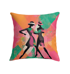 Comfortable and fashionable indoor pillow with ballet-inspired aesthetics