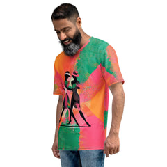 Stylish man wearing balletic fashion t-shirt