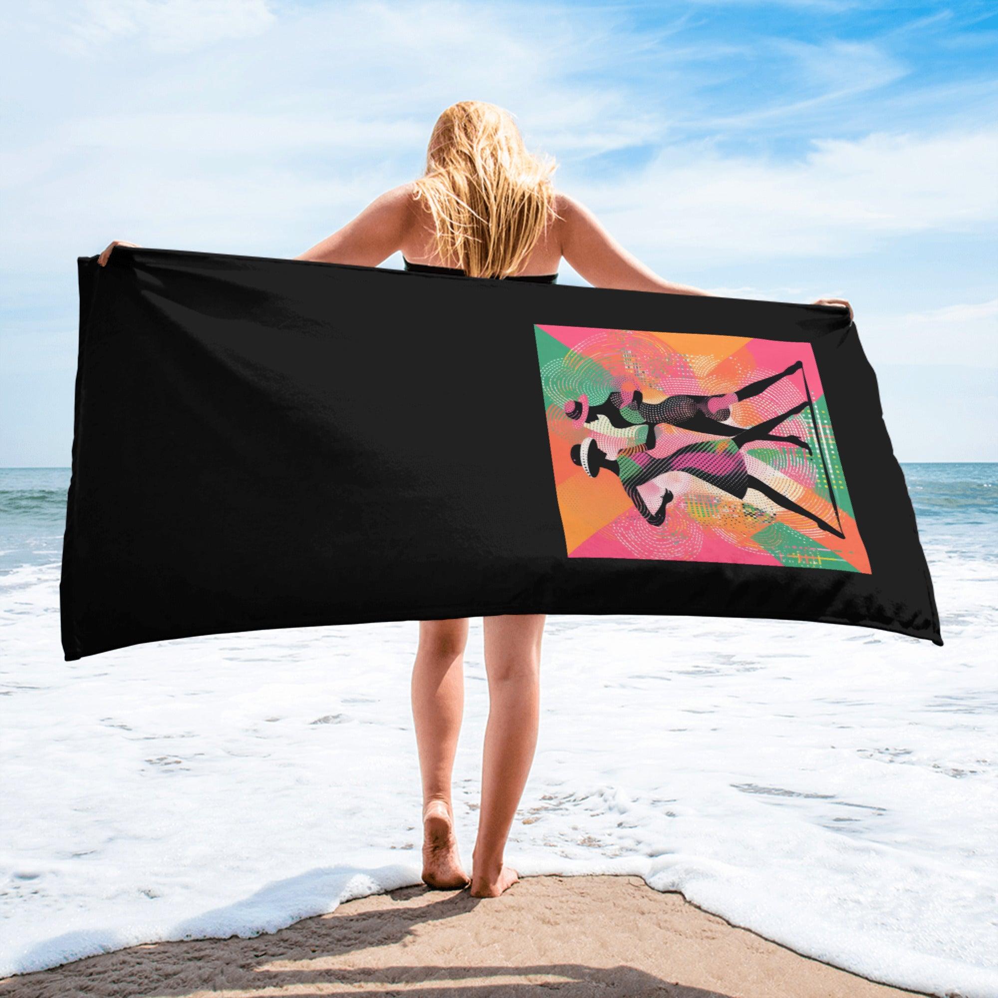 Elegant Lyrical Balletic Fashion Towel on display, highlighting its unique design.