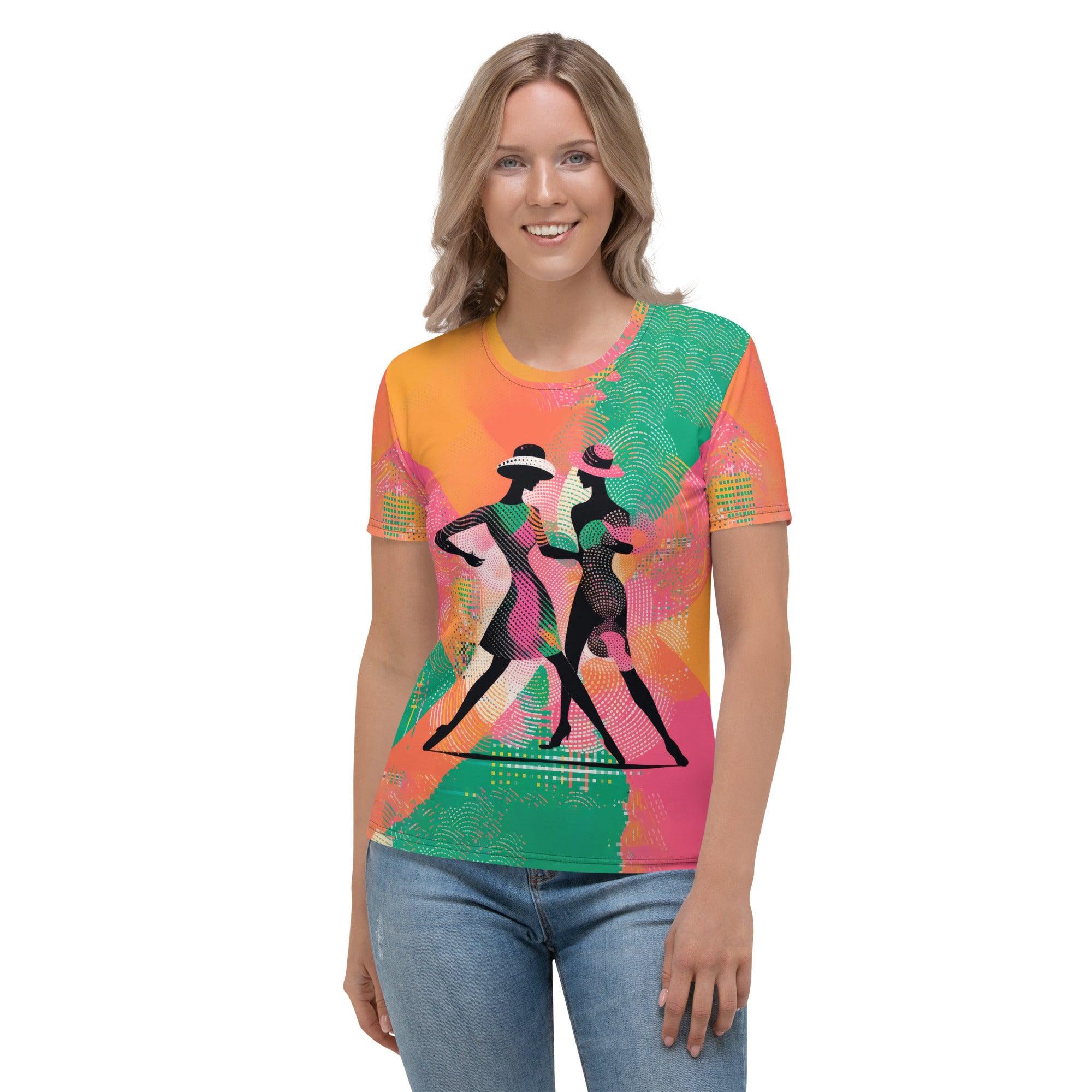 Elegant Lyrical Balletic Women's T-shirt Front View