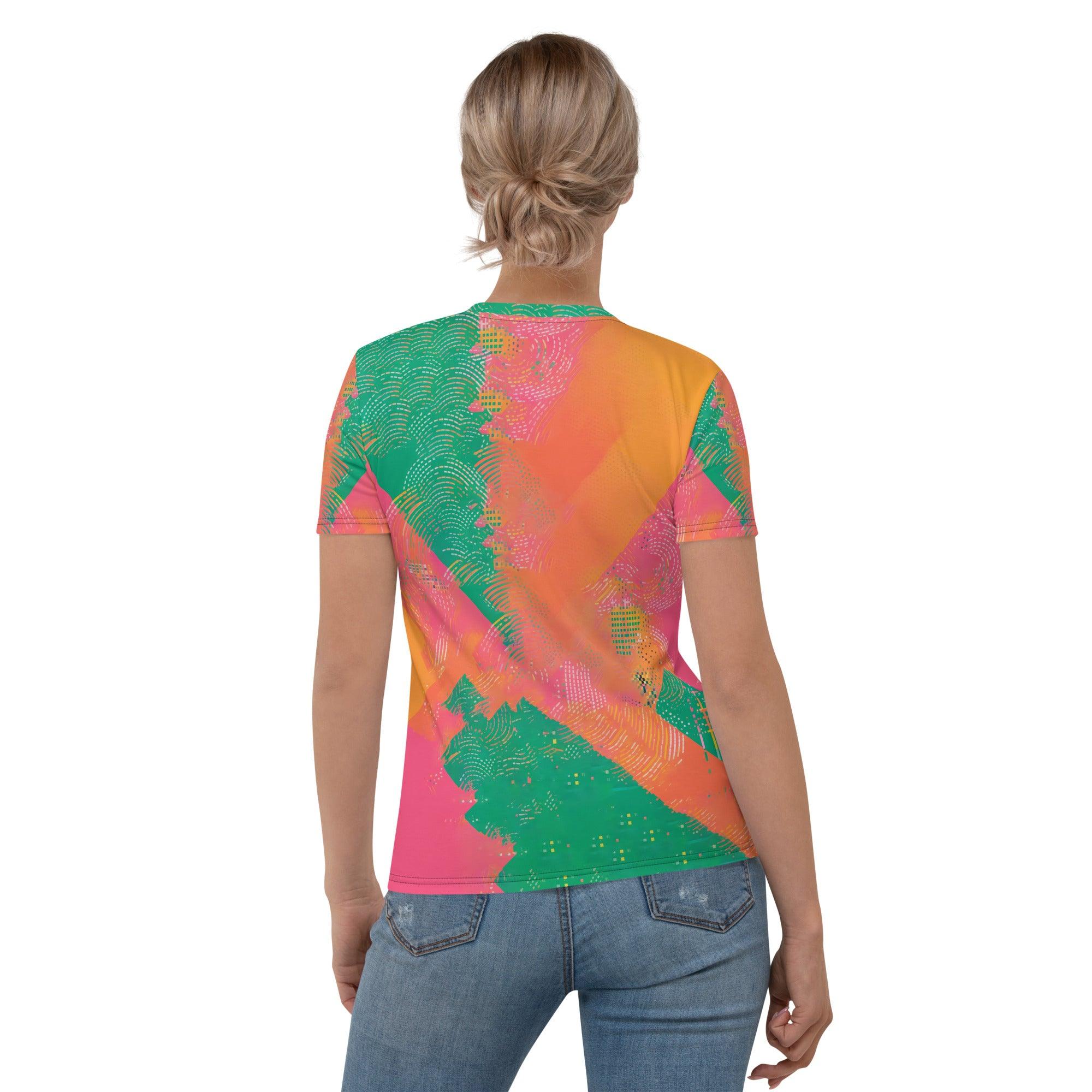 Comfortable Fashion Women's T-shirt Back View