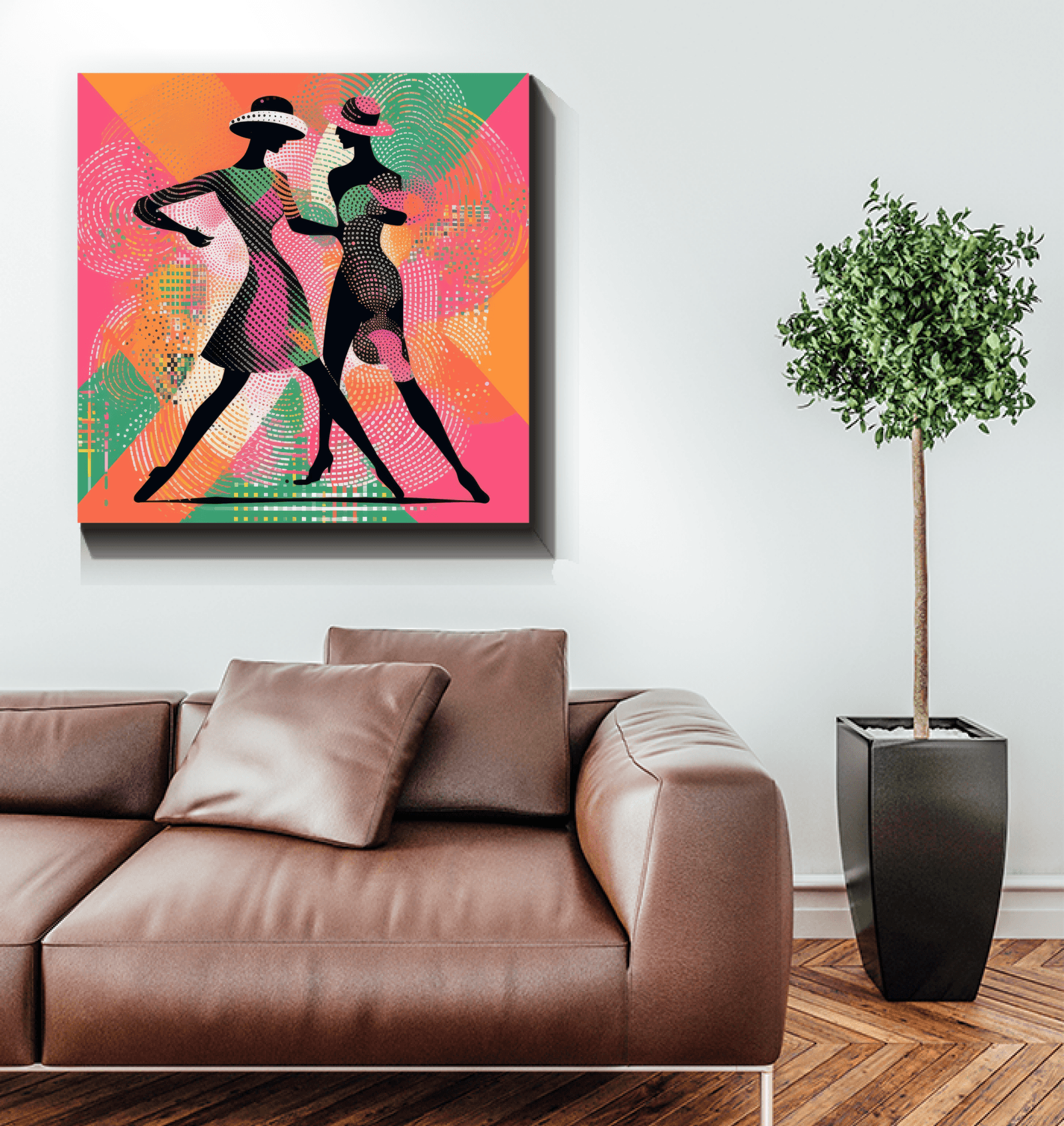 Unique Balletic Style Wrapped Canvas Art