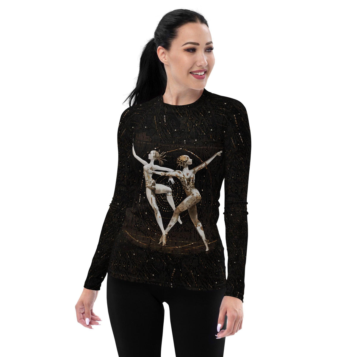 Lyrical Feminine Dance Flair Women's Rash Guard - Beyond T-shirts