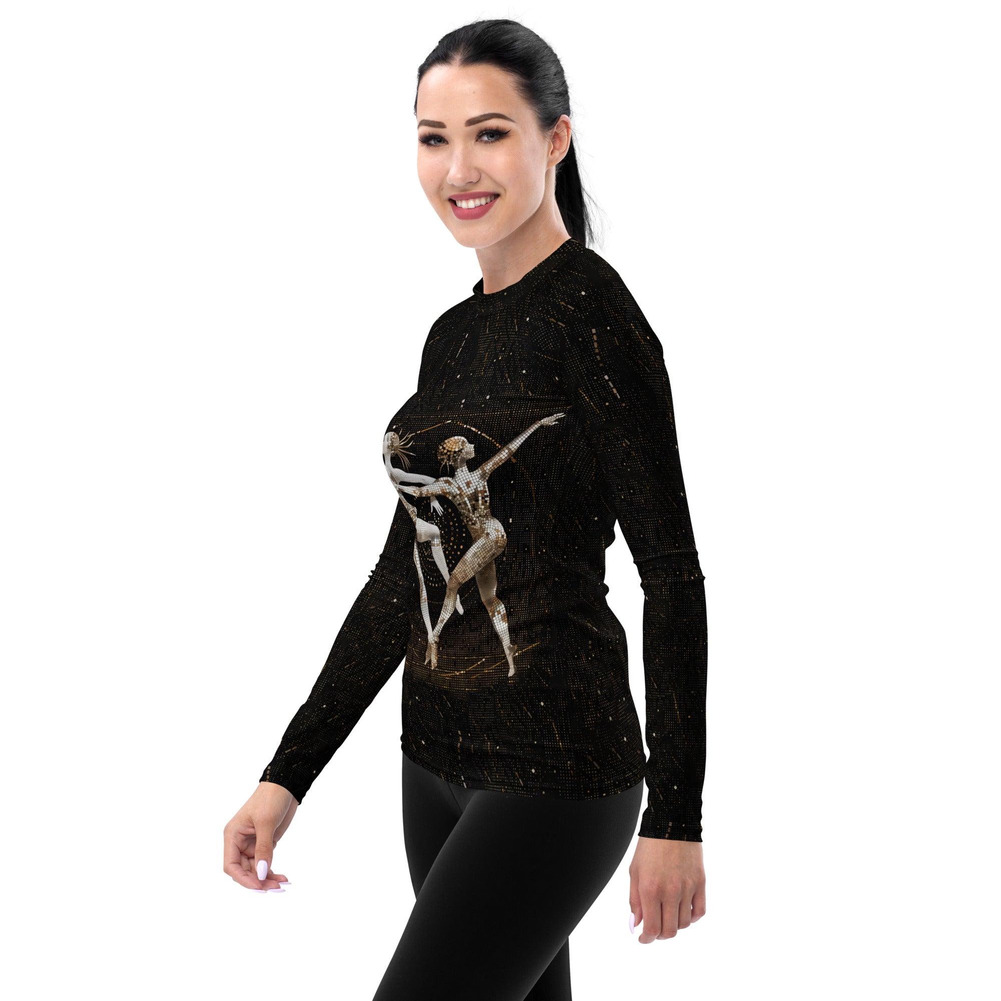 Lyrical Feminine Dance Flair Women's Rash Guard - Beyond T-shirts