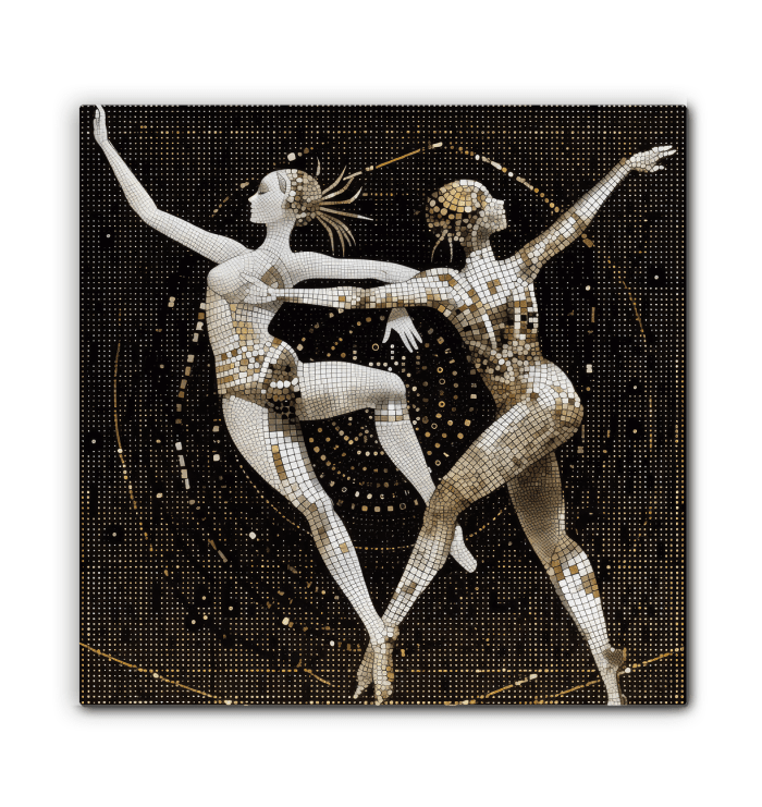 Lyrical Feminine Dance Flair Wrapped Canvas - Beyond T-shirts