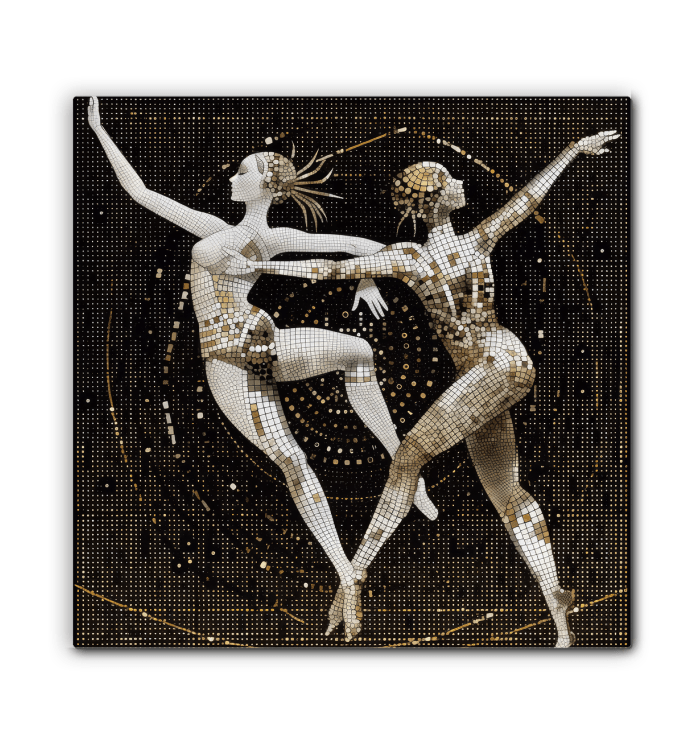 Lyrical Feminine Dance Flair Wrapped Canvas - Beyond T-shirts