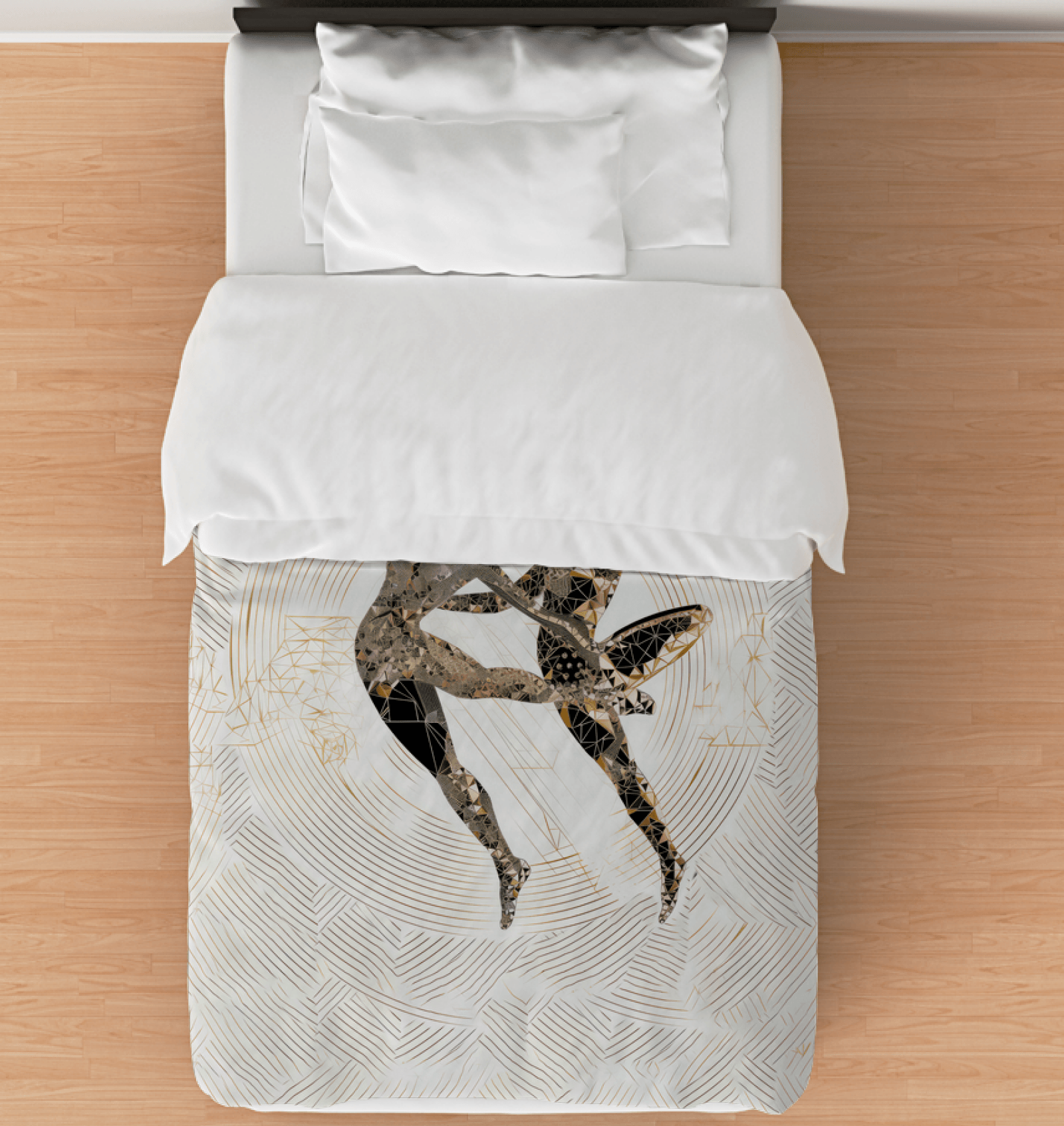 Cozy Twin-Sized Dance Fashion Comforter, perfect for adding a touch of elegance to any bedroom.