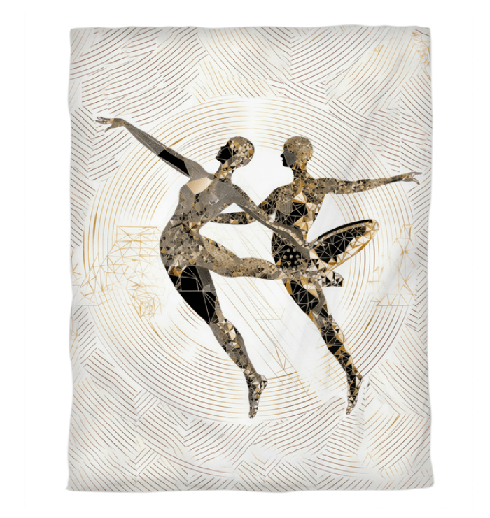 Elegant duvet cover with lyrical dance-inspired design for modern bedroom.